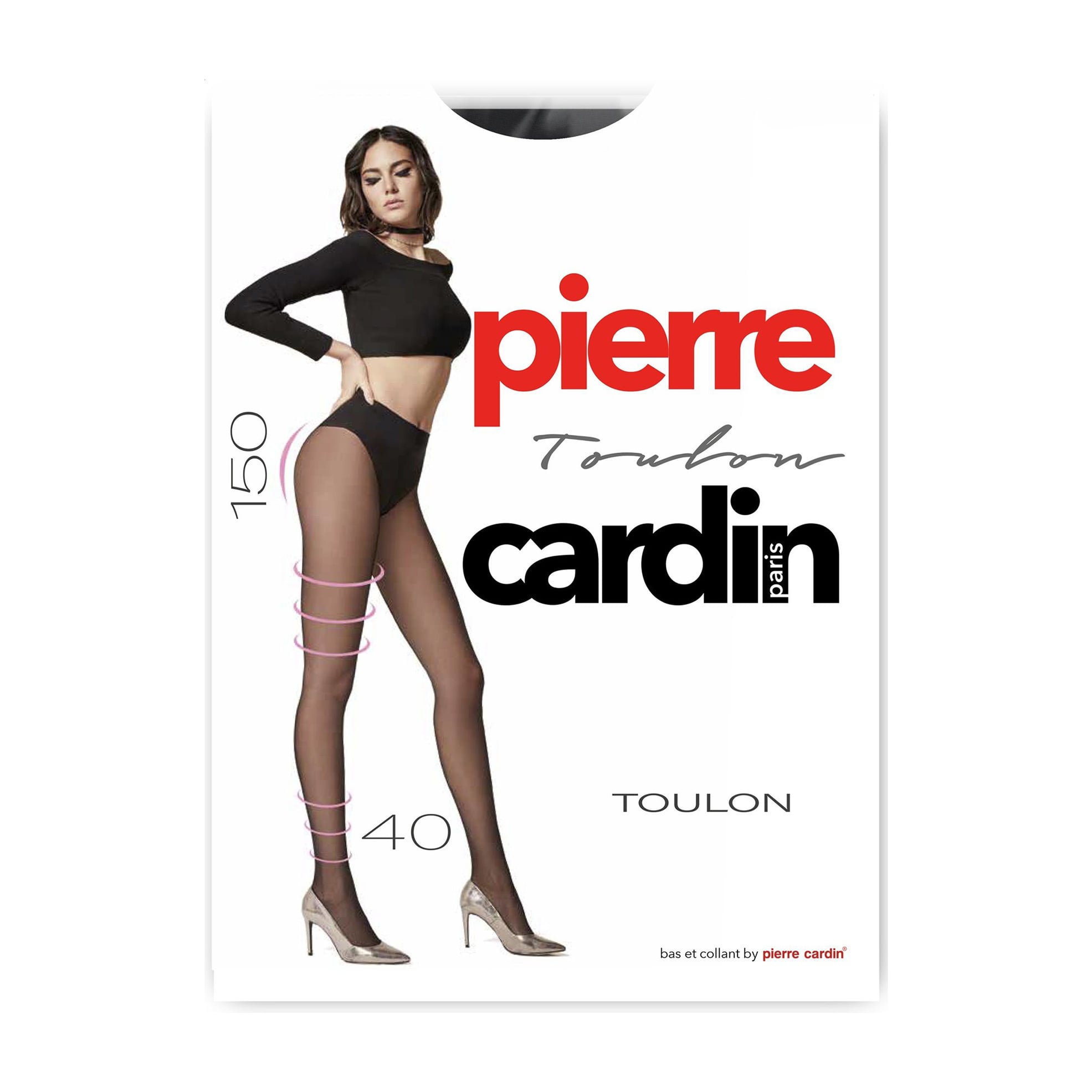 Колготки жіночі Pierre Cardin Toulon, 40 DEN, Nero, розмір 4