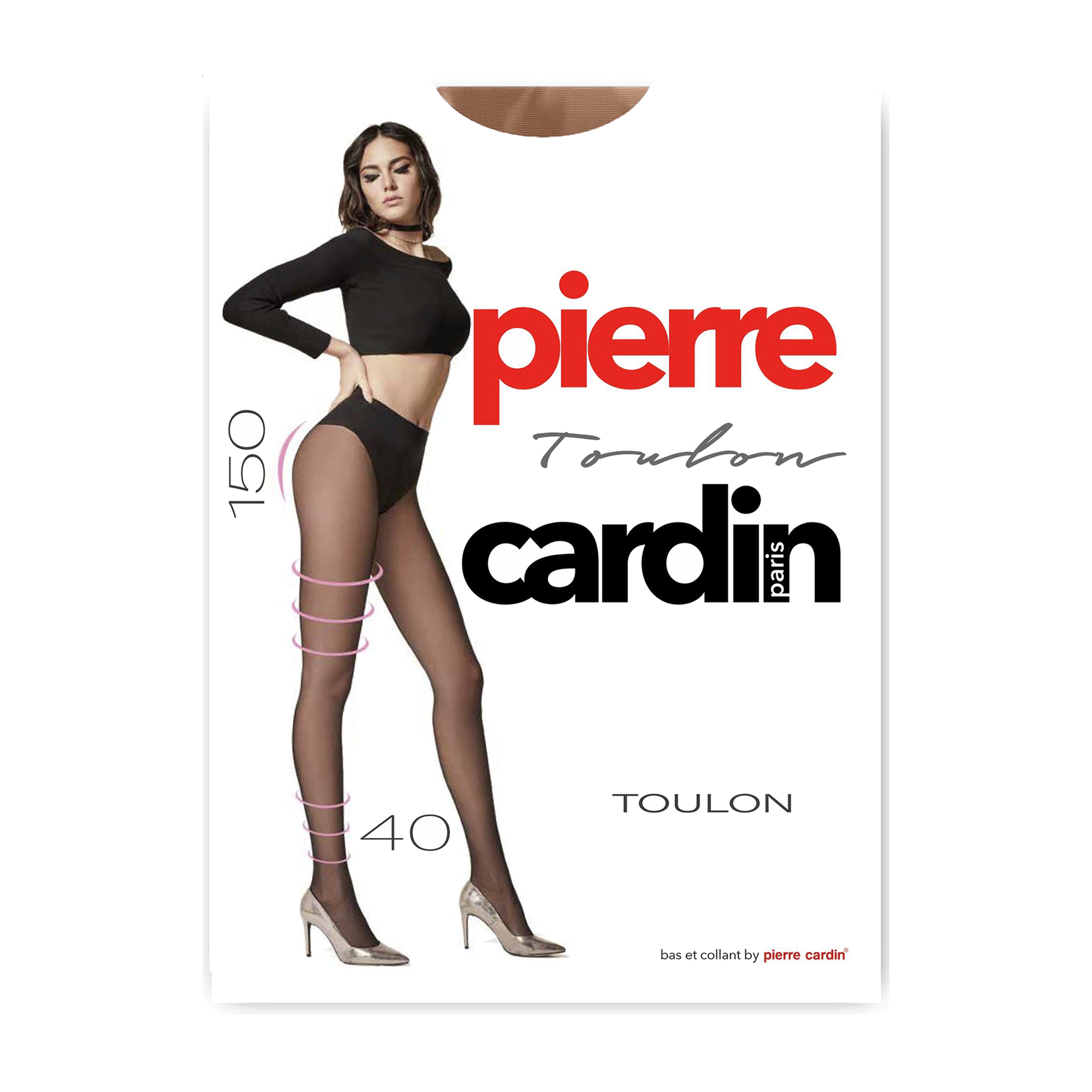 Колготки жіночі Pierre Cardin Toulon, 40 DEN, Visone, розмір 2